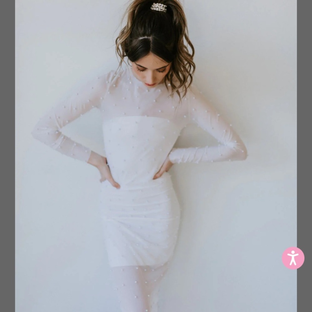 Untamed petals Tulle pearl dress